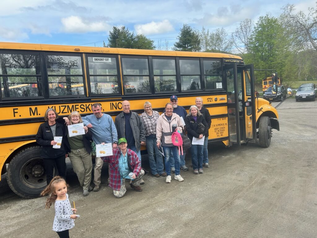 Outdoor Event Shuttle bus transporting guests to a picnic in Massachusetts