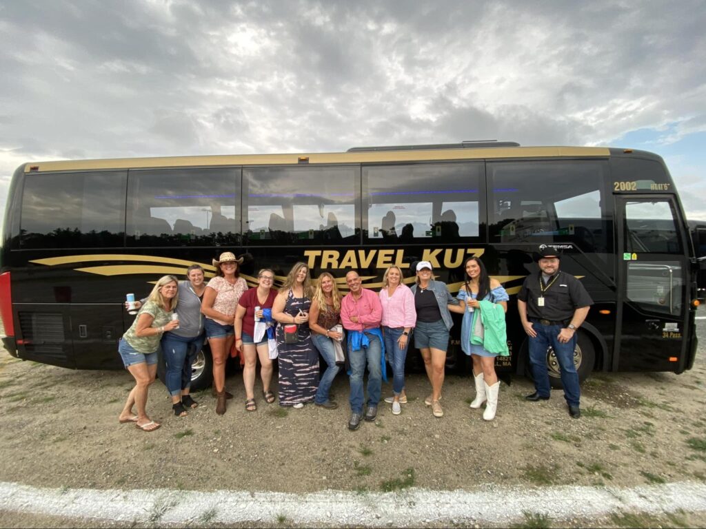 Affordable charter bus rental Shelburne Falls for holiday group travel with Travel Kuz