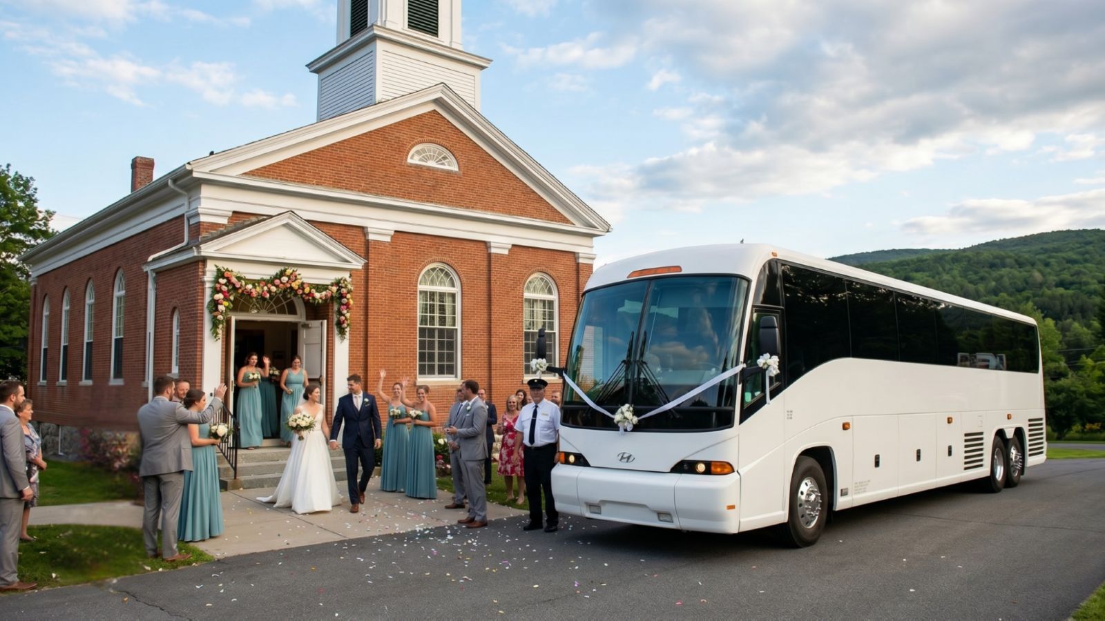 Western Massachusetts Wedding Charter Bus Service